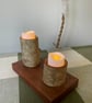 Natural Birch Bark Candle Holders – Handmade Solid Wood–Select Your Exact Piece - Image 3