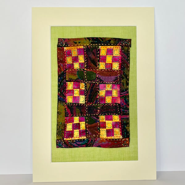 Textile art - ‘Patchwork Quilt No.3’