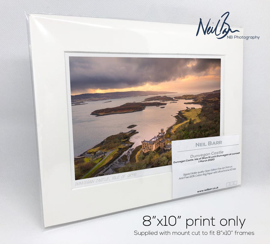 Dunvegan Castle, Isle of Skye, Scotland - A5 (10" x 8") Unframed Print