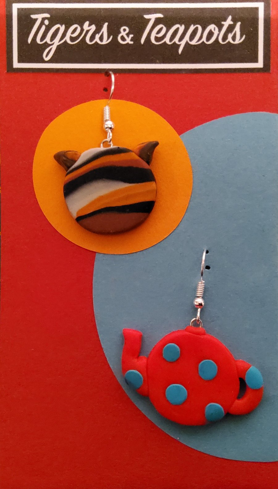 Tigers & Teapots - Earrings to party in!