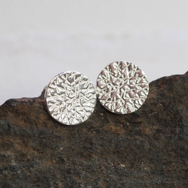 Stud, Earrings, Sterling Silver, Argentium, Silver Stud Earrings, Kisses