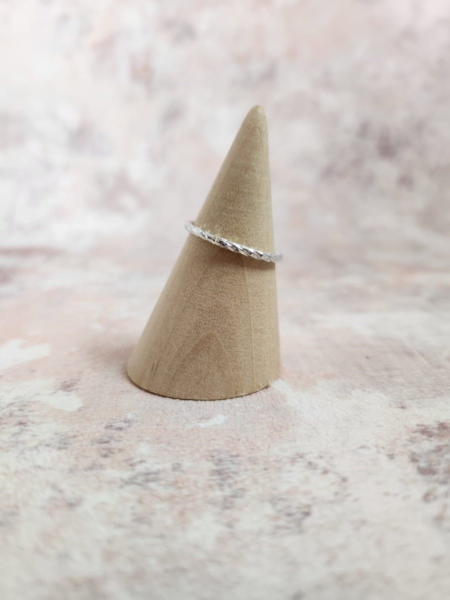 Silver stacking ring