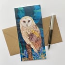 Owl greetings card, birthday card, any occasion card. 