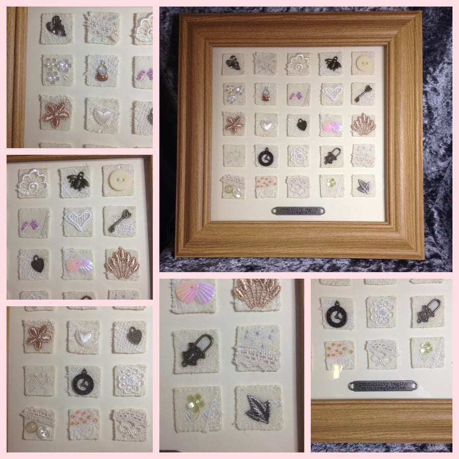 Sewing - Framed Picture -  Inchies Picture by Carolee Crafts PB12 - 0025