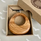 Chunky, beautifully grained oak pendant necklace - I was a lonely off cut
