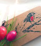 Robin Gift Tags x 6 - Handmade Christmas - Image 3