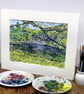 Bridge over River Lyon Landscape Watercolour, Scotland Scenery - Image 9