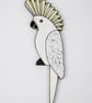 Cockatoo door topper, white parrot door decoration, tropical jungle theme decor. - Image 2