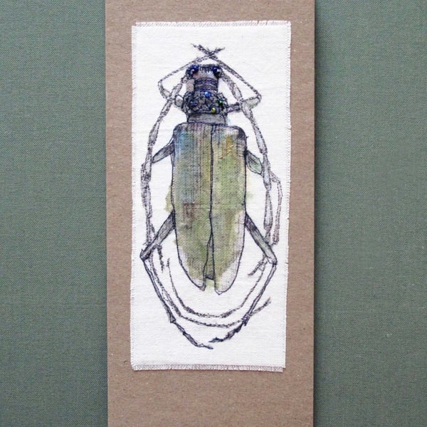 Unique Hand Made Beetle Card with Envelope