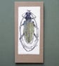 Unique Hand Made Beetle Card with Envelope - Image 1