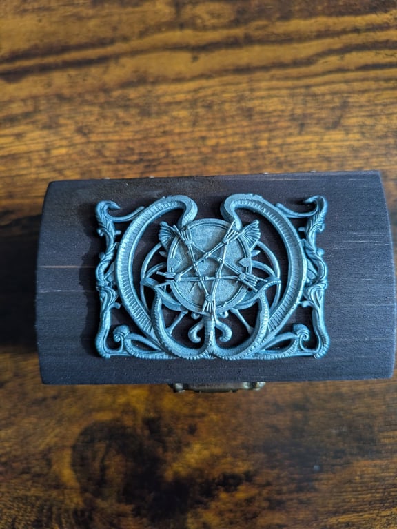 Gothic Wooden Trinket - Jewellery Box