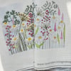 Wild Flower Embroidery Kit - Cow Parsley & Daisy's with Mount & Backing Board