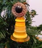 Yellow Button Christmas Tree Decoration - Image 1