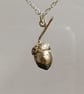 Acorn pendant made from Sterling Silver with chain - Image 3