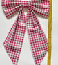 Christmas Bow Red Gingham - Medium  - Image 4