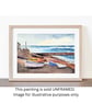 Boats at Sennen Cove, Cornwall,  Original Watercolour Painting Mounted - Image 5