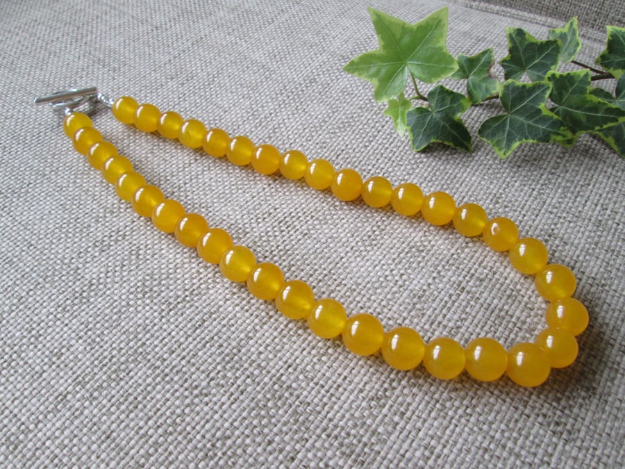 Quartzite Necklace, Sunshine Yellow, sale