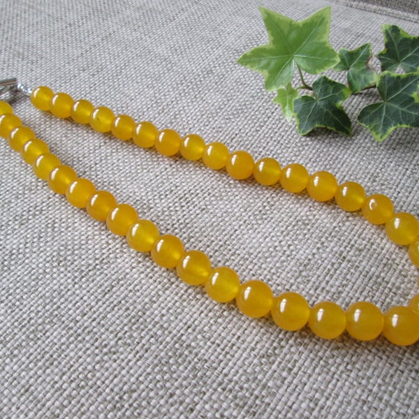 Quartzite Necklace, Sunshine Yellow, sale