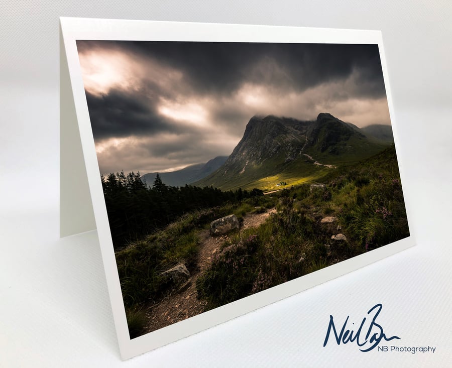 Glen Coe Lagangarbh Hut - Scotland Greeting Card by Neil Barr
