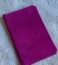 A6: Softcover Purple Suede Leatherbound Notebook 30 lined pages - Image 1