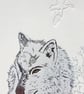 Winter Wolf - Greetings Card - Image 1
