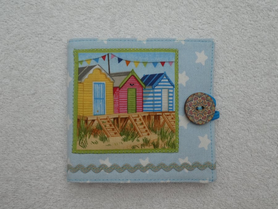 Sewing Needle Case with Beach Huts and Bunting