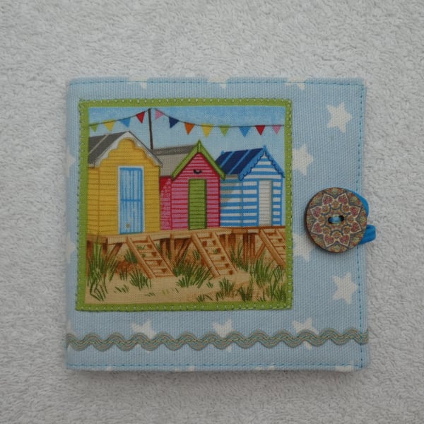 Sewing Needle Case with Beach Huts and Bunting