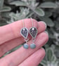 Handmade Botanical Earrings with Amazonite Gemstones - Image 2