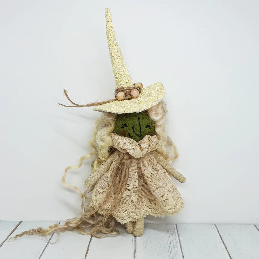 Sand Dune Beach Witch Art Doll