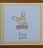 Yellow Polka Dot Easter Card - Bunny - Image 6