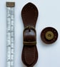 Mid Brown Buckle Clasp & Strap Hardware Kit for Making a Felt Bag on a Ball - Image 2