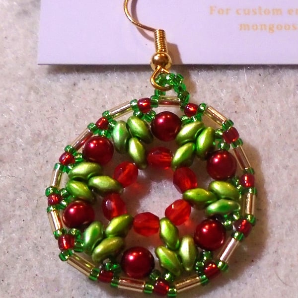 1920s-style bead earrings (customisable)