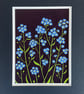 'Forget-me-nots' original screen print - Image 4