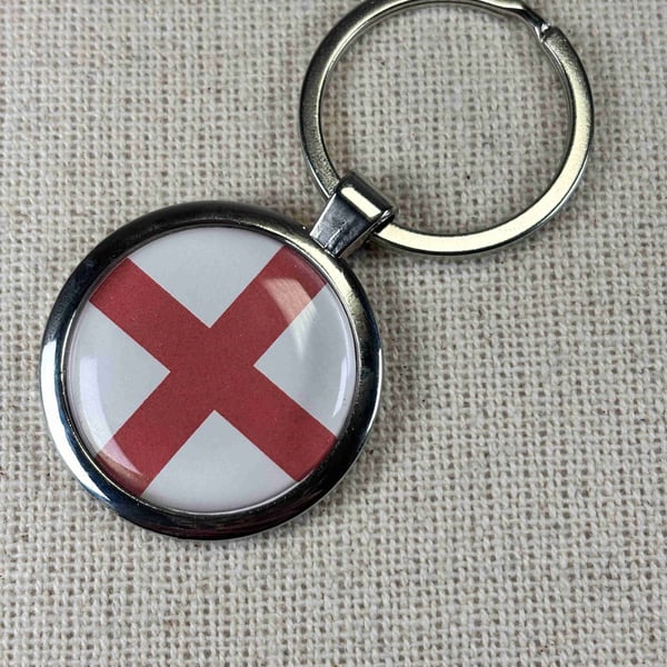 England Flag Keyring