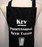 Personalised Beer Taster medium apron. Made in England - Image 1