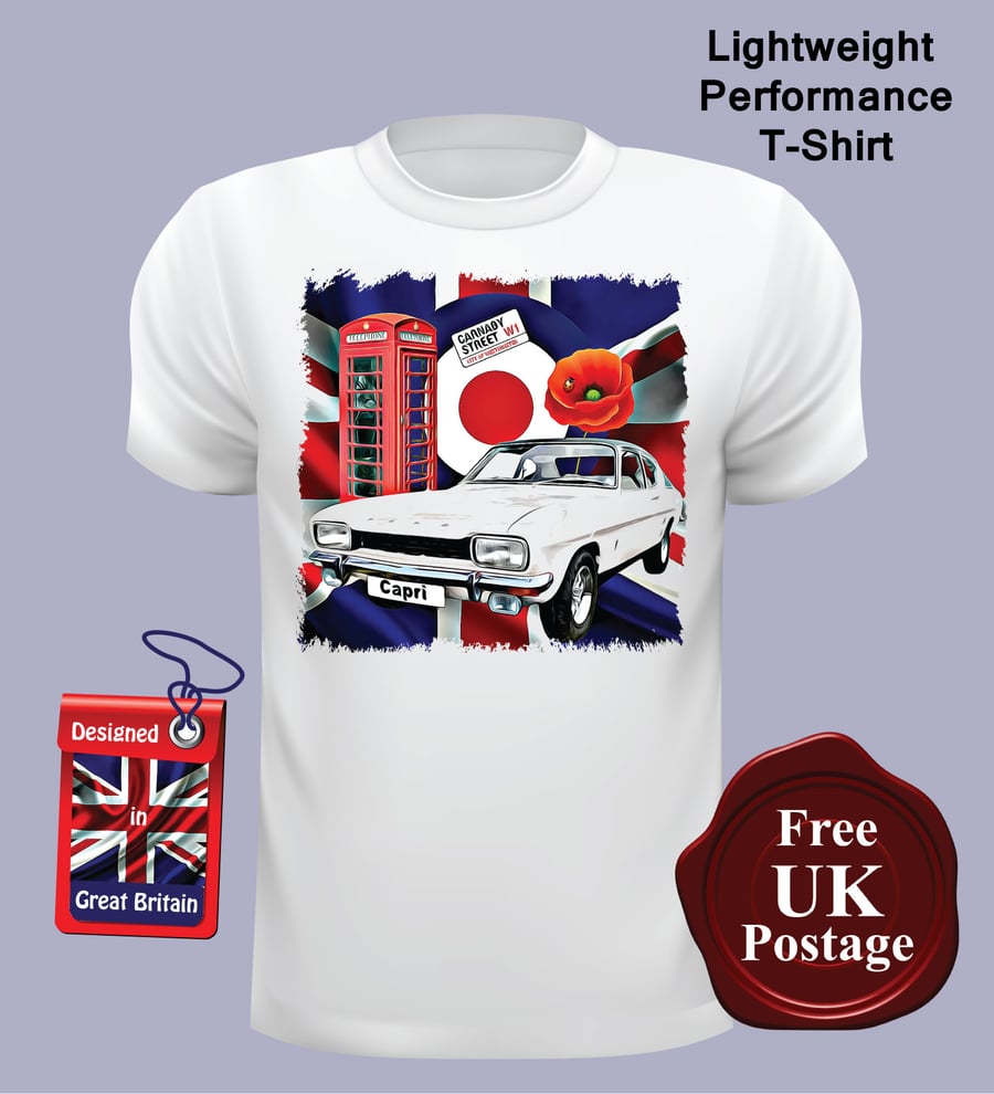 Ford Capri MK1 T Shirt, Mens T Shirt, Choose Your Size