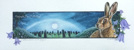 Hare Print "Moonshine and Magic"