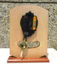 Ash & Sapele Wood Quartz Pendulum Clock - Handmade - Image 4