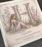 Personalised Fairy Card, Initial & Name Birthday Card, A-Z Greeting Card