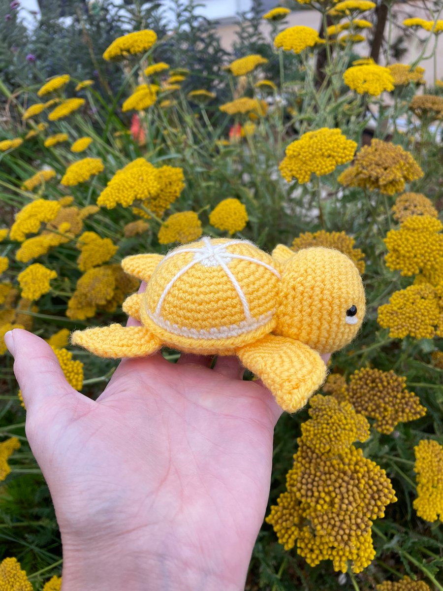 Lemon Crochet Sea Turtle 