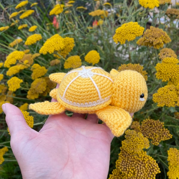 Lemon Crochet Sea Turtle 