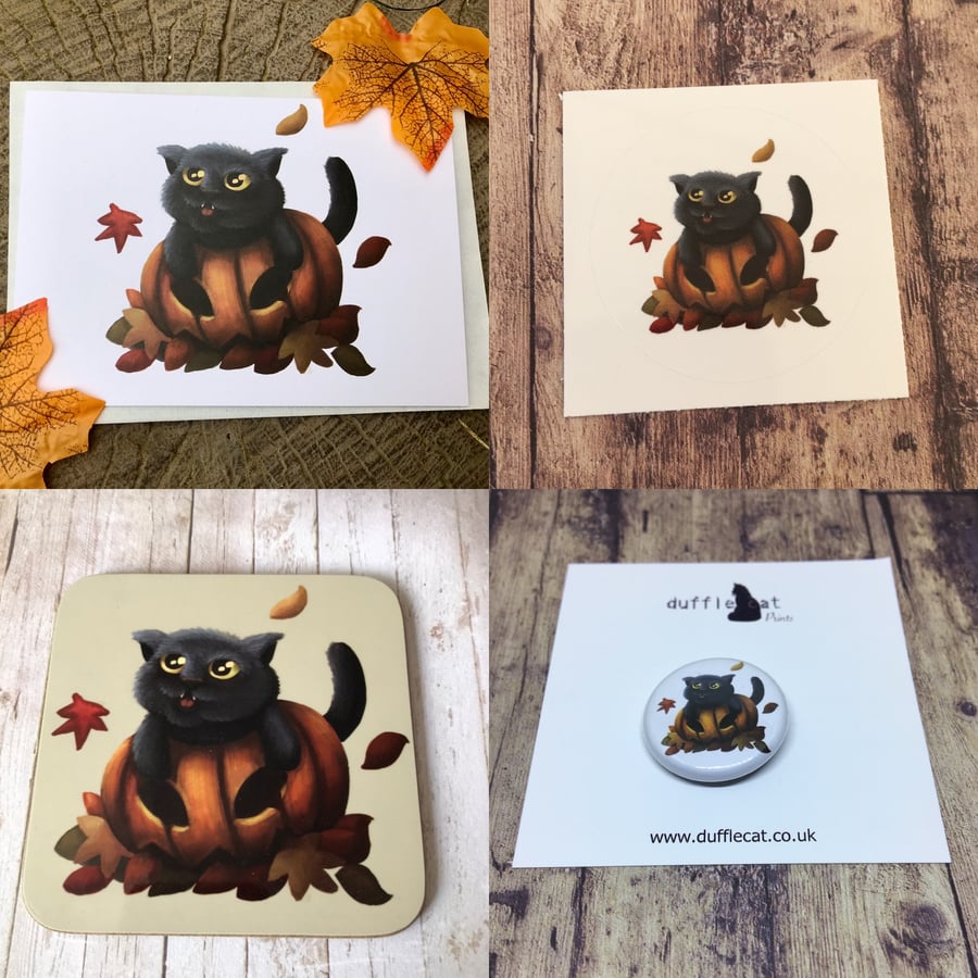 Pumpkin Cat Gift Set
