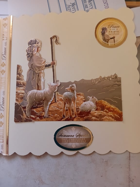 The lone Shepherd handmade Greetings card 