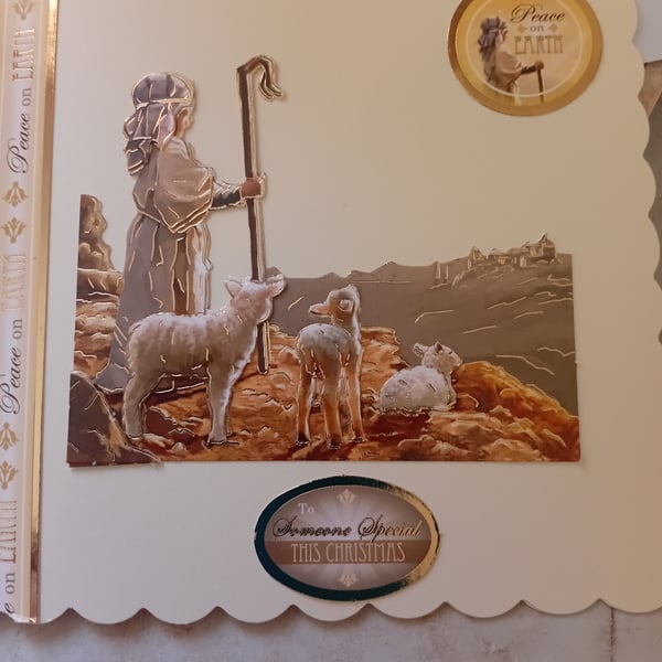 The lone Shepherd handmade Greetings card 