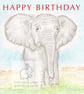 Benny the Baby Elephant - Birthday Card - Image 1