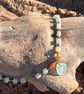 Necklace - Seaglass, Amazonite and seed beads Ref R12 - Image 6