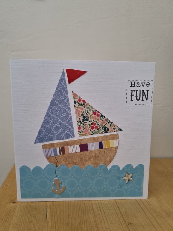 Sailboat birthday card