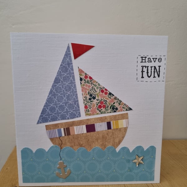 Sailboat birthday card