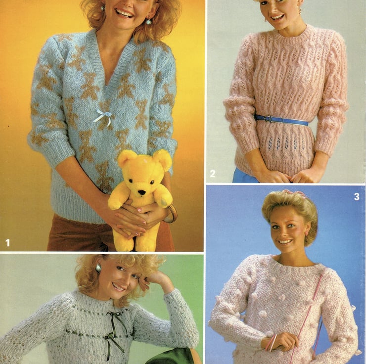 Vintage Knitting Pattern 1752 Richard Poppleto. Folksy