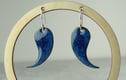 Earrings - glass enamelled copper